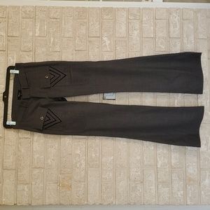 Sky - Light Gray Luxury Trousers for Women, Size 4